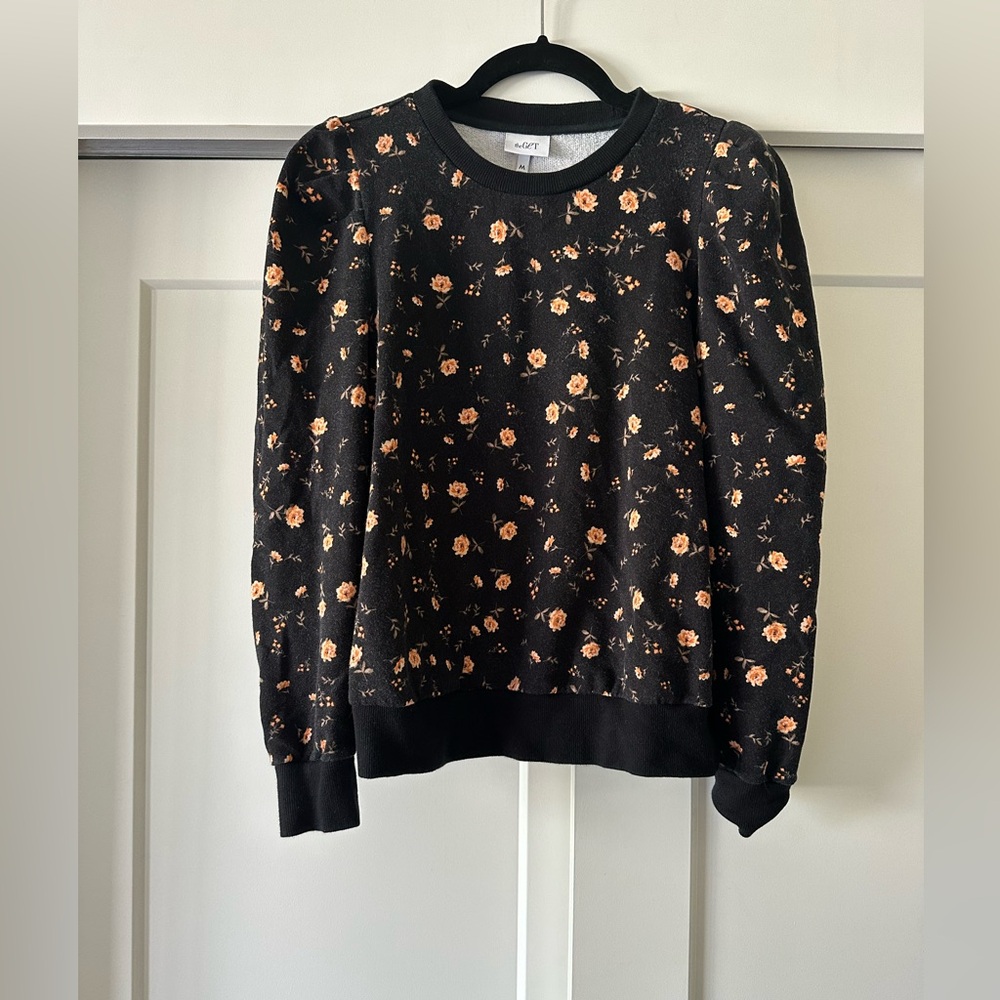 Floral Black Sweater